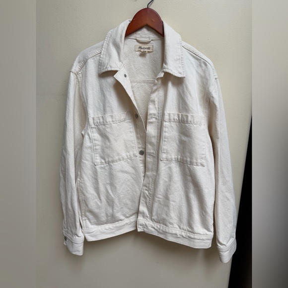 Madewell Cream Denim Jacket